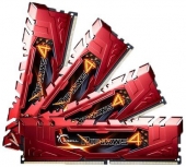 DDR4 32GB 2400-15 Ripjaws 4 Red kit of 4 G.SKILL